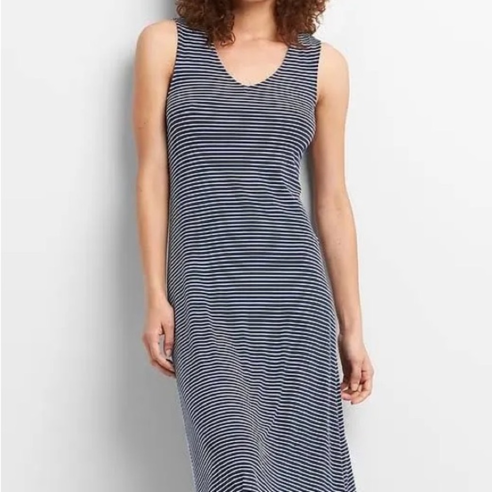GAP midi tank dress with open back size L
